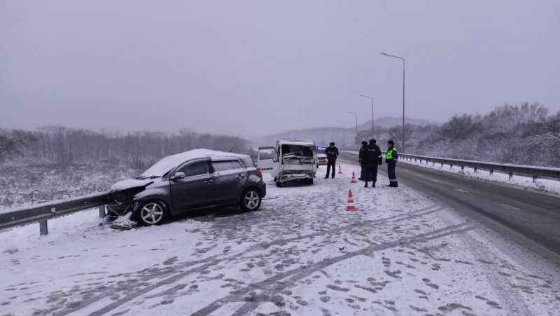 В Приморье Госавтоинспекция устанавливает обстоятельства смертельного ДТП на автодороге А-370 «Уссури»